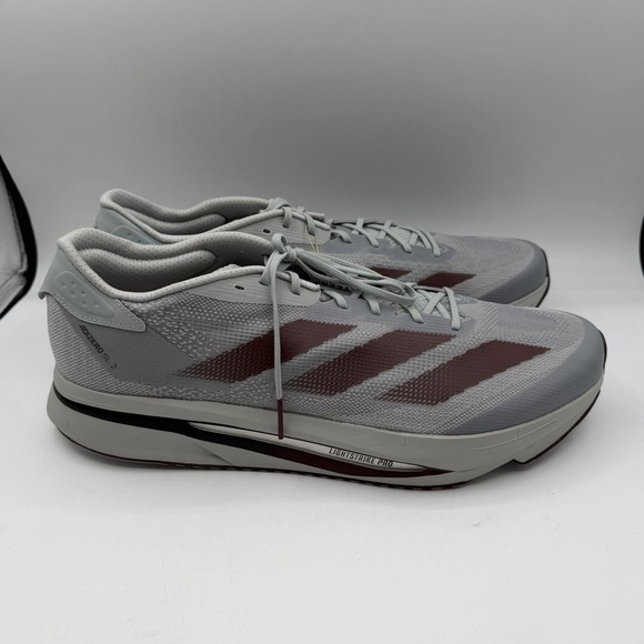 Adidas Texas A&M Aggies Adizero Sl2 Running Shoes Men Sz 16 Grey Sneakers JQ0233